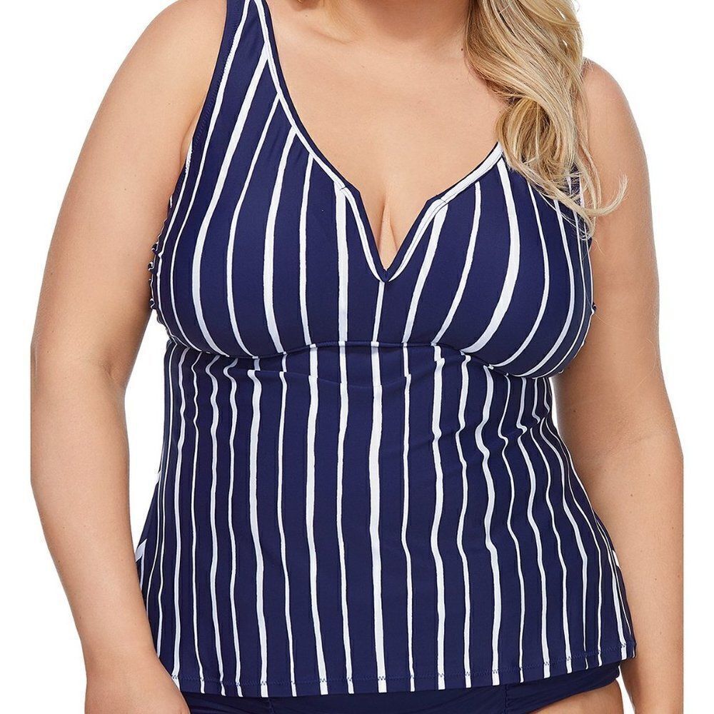 Raisins Curve Shore Thing Tanzania Tankini Top 18W